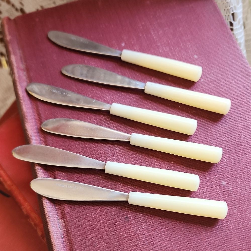 Vintage Set Of 6 Cocktail Spreaders Japan